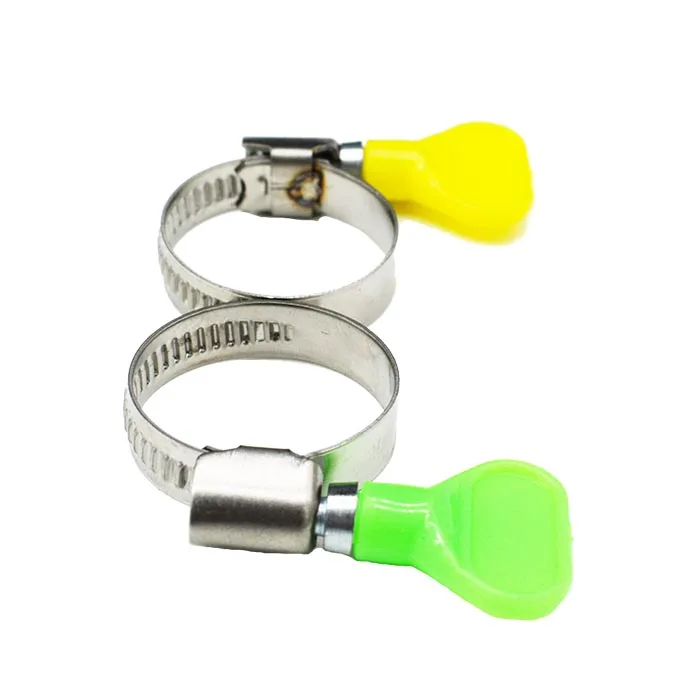 Jinwo  Easy-Turn Plastic Thumb Screw 201 304 Stainless Steel Hose clamps offer high resistance to corrosion
