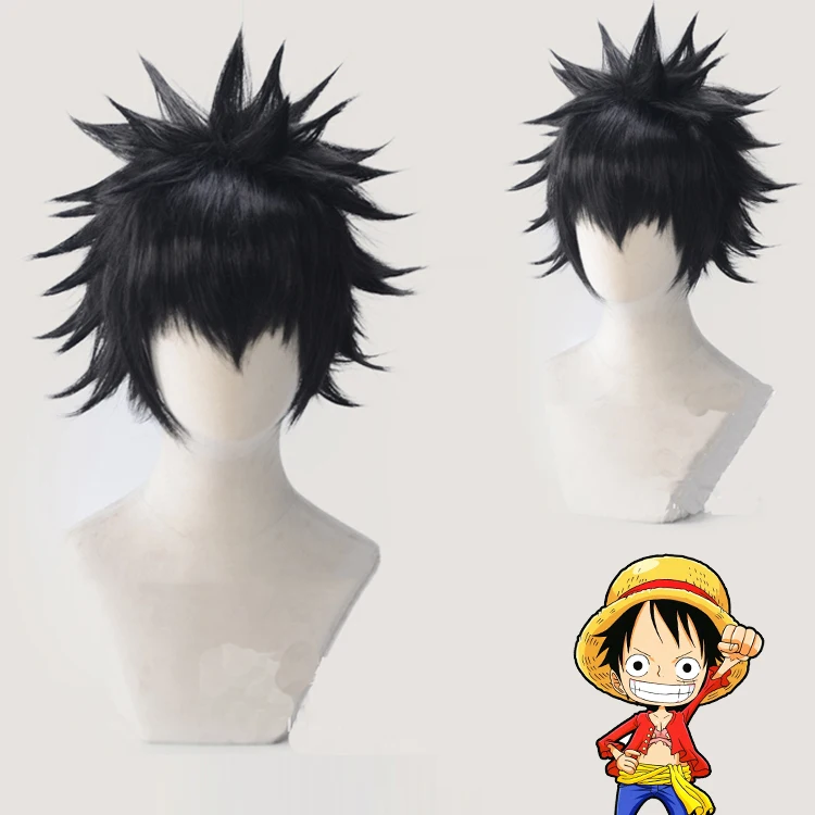 
Custom Colored Japanese Anime ONE PIECE Figure Monkeys D Luffy Cosplay Synthetic Hair Wigs 