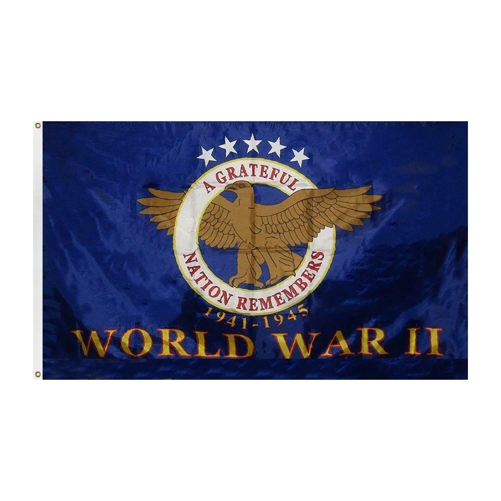 
 Пользовательский принт полиэстер или нейлон вышивка мировая война Второй сервис флаг  