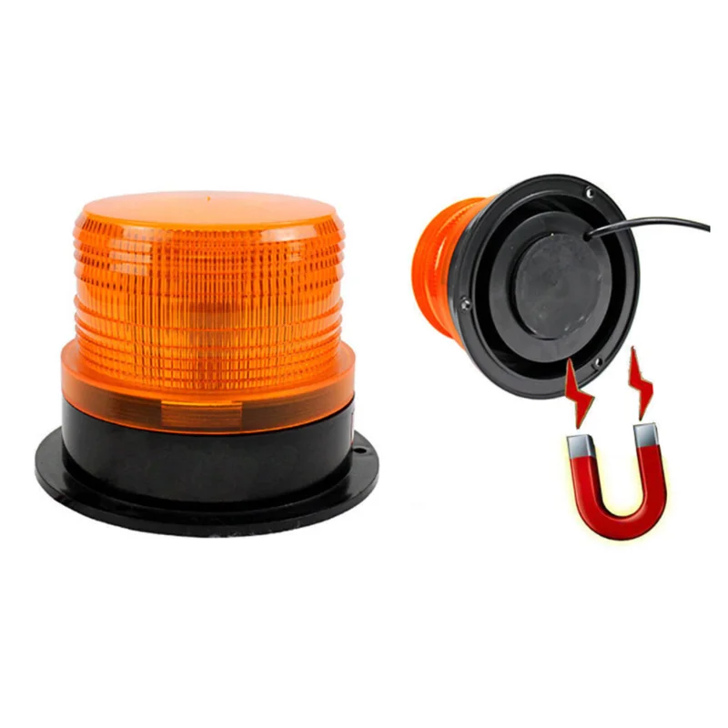 Excavator Truck Forklift Magnetic 12v 24v Emergency Rotating Strobe Flash LED Beacon Lights