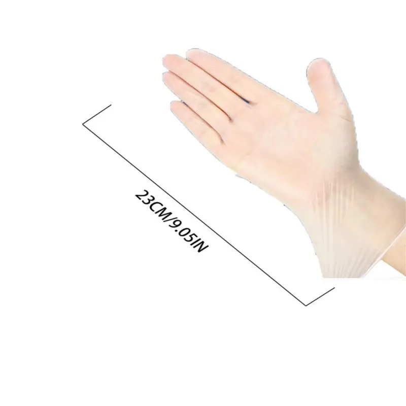 Household wear-resistant disposable pvc gloves cleaning kitchen dishwashing waterproof and oil-proof vinyl glove