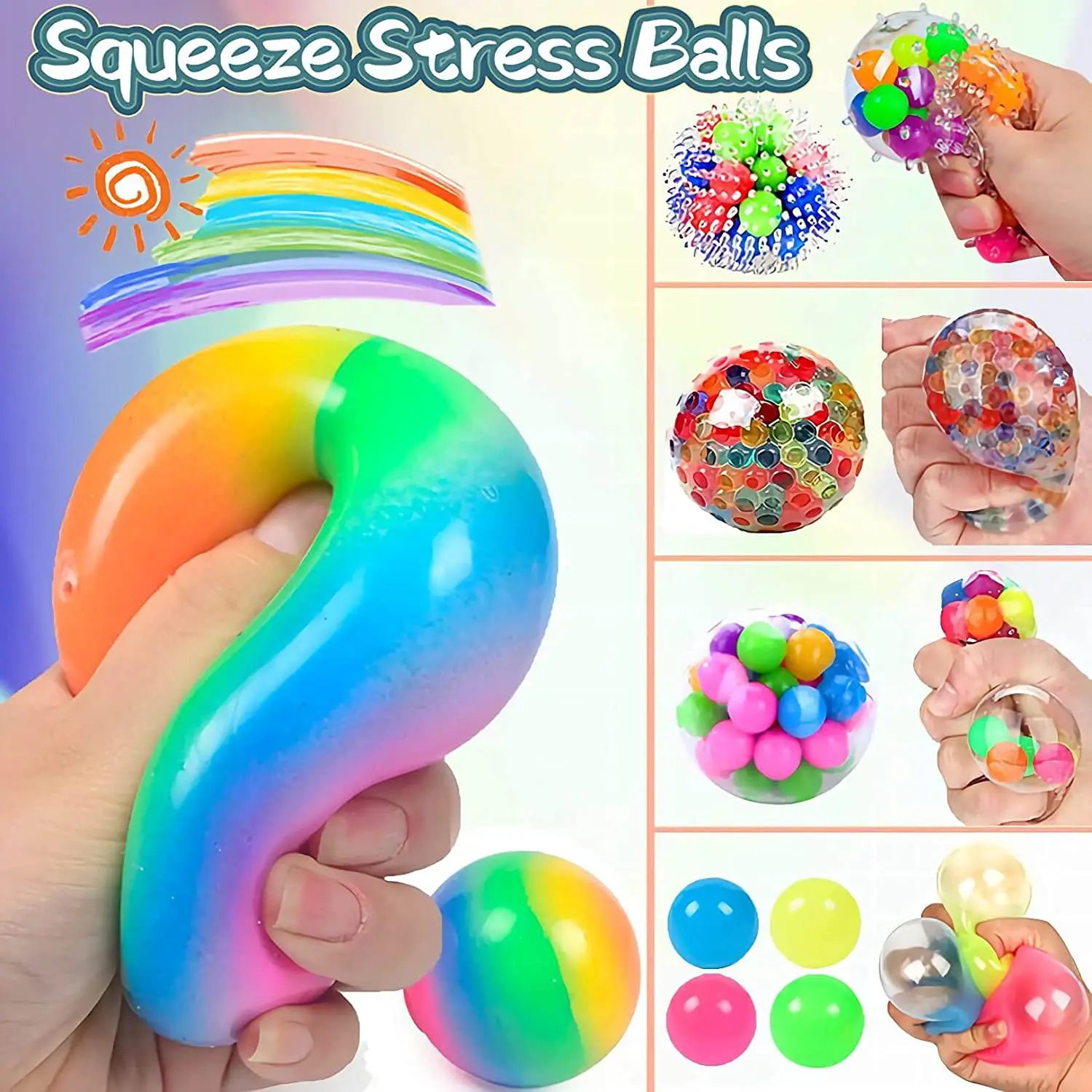 Soft Cover Pu For Stress Relief Squeeze Toys Stress Ball