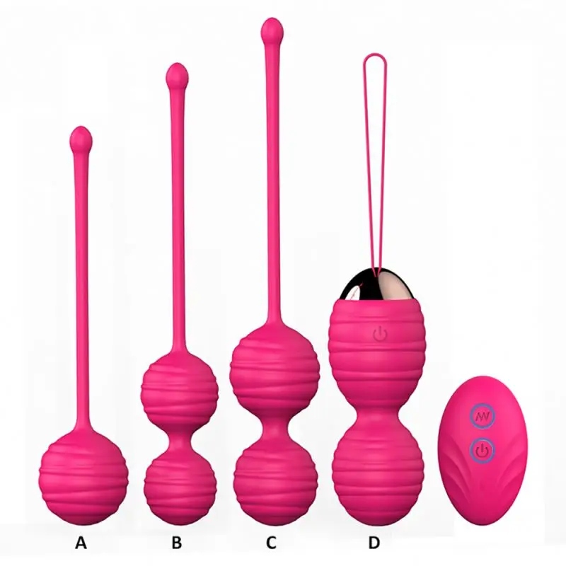 Silicone Waterproof Kegel Balls Set Adult Sex Toys  For Women Ben Wa Balls Vagina Vibrating Stimulator Vagina Kegel Balls