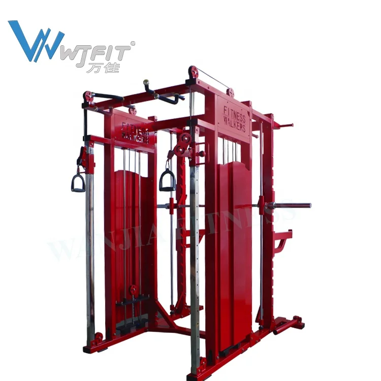 
Wanjia Fitness Gym Machines Squat Rack Power Rack Multi Funcion Smith Machine Multi Home Gym For Commercial And Home Fitness 