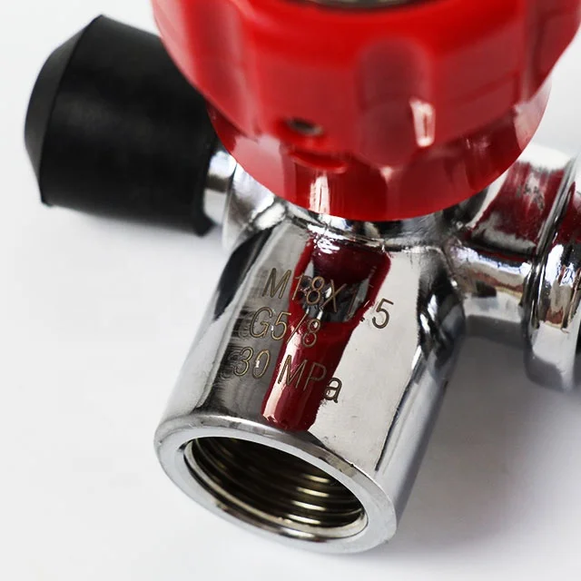 Valve Red Gauge 4500 PSI for Compressed Air High Pressure Carbon Fiber Tank for PCP Air Gun Hunting or Breathing