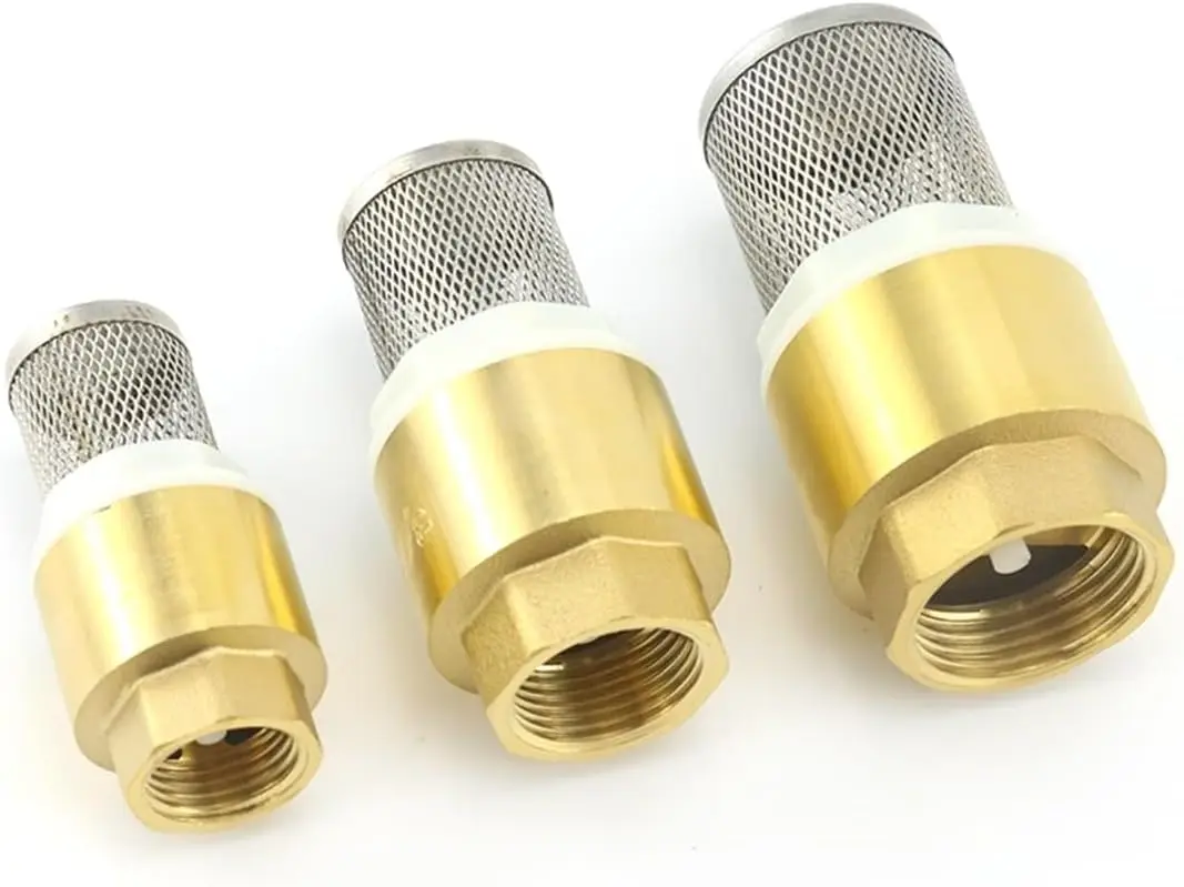 TMOK Sourcing Factory Plastic Strainer Filter Brass Spring Foot Valve Check Valve for Water Pump