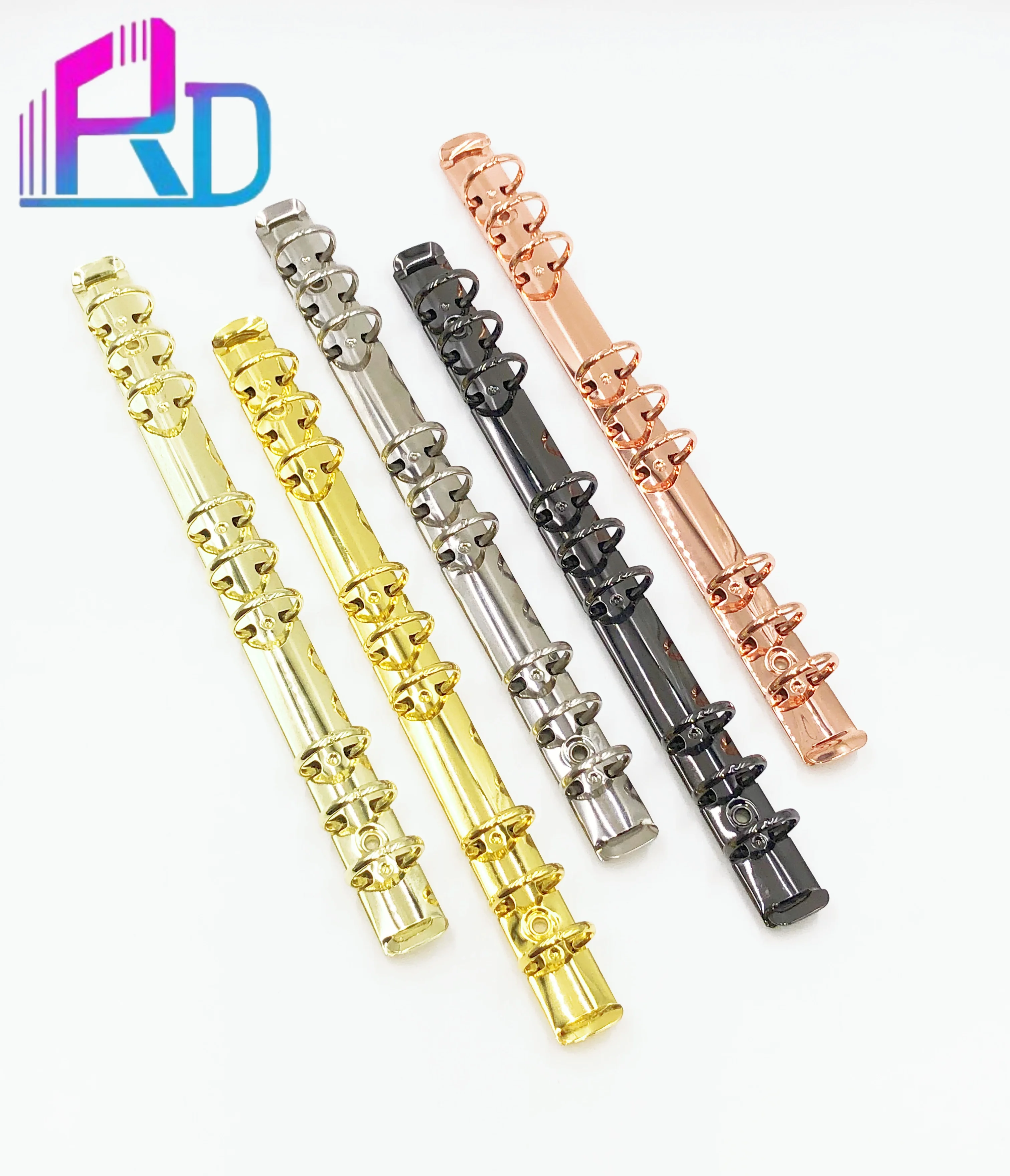 wholesale price metal O shape 9 ring binder folder With switch for office stationery