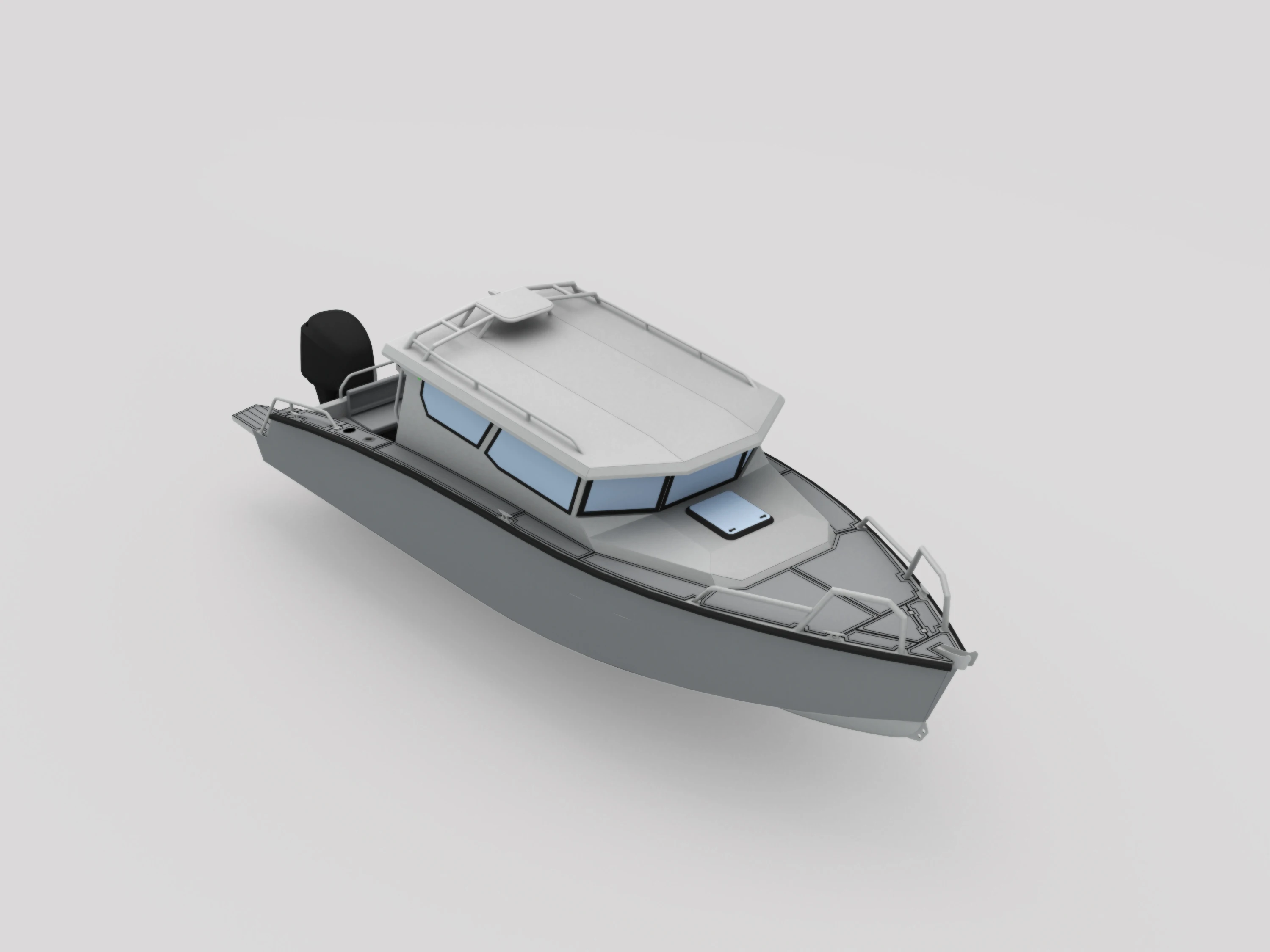 New Model Gospel Aluminum Fishing Boat 8.4m Sport Fishing Boat Enclosed Cabin Aluminum Boats for sale