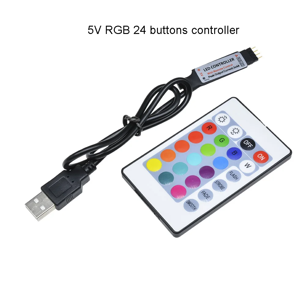 DC 5 V USB RGB контроллер IR Remoter RF беспроводной пульт дистанционного управления для LED Strip light