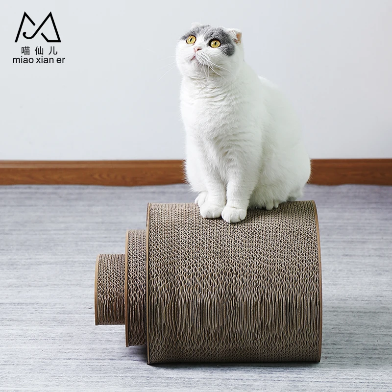 Tunnel Cat scratching corrugated cat scratcher