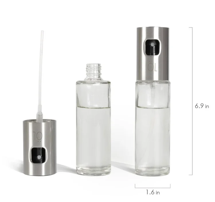 Cooking oil sprayer bottle stainless steel olive oil dispenser