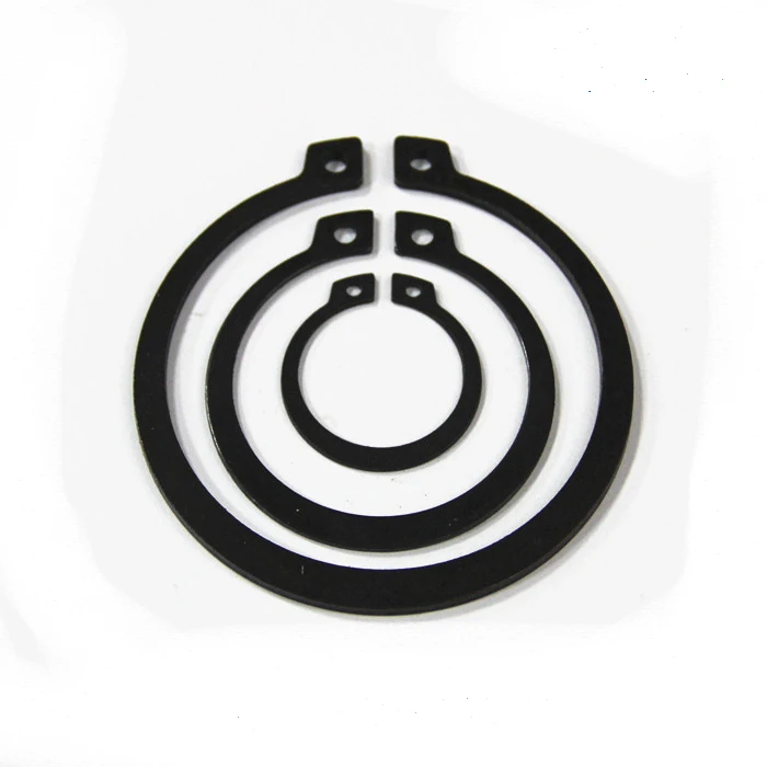 Оптовая продажа, черные упорные кольца из углеродистой стали, набор внутренних удерживающих колец типа C для отверстия