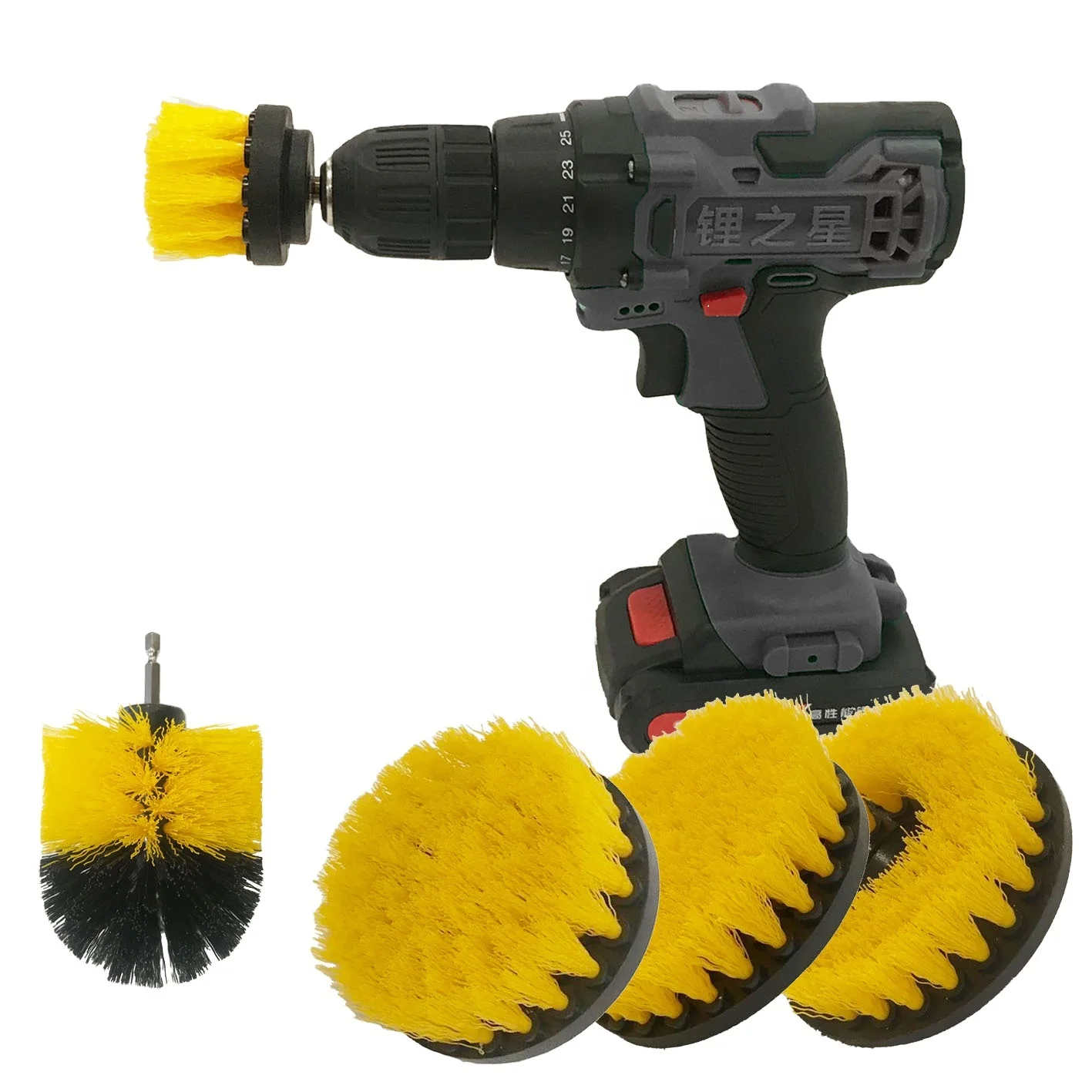 
5 Packs Set Power Electric Drill Brush Bristle Bathtub Household Cleaning 