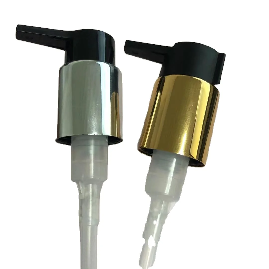 24/410  long nozzle Aluminum plastic lotion cream pump for cosmetic bottle