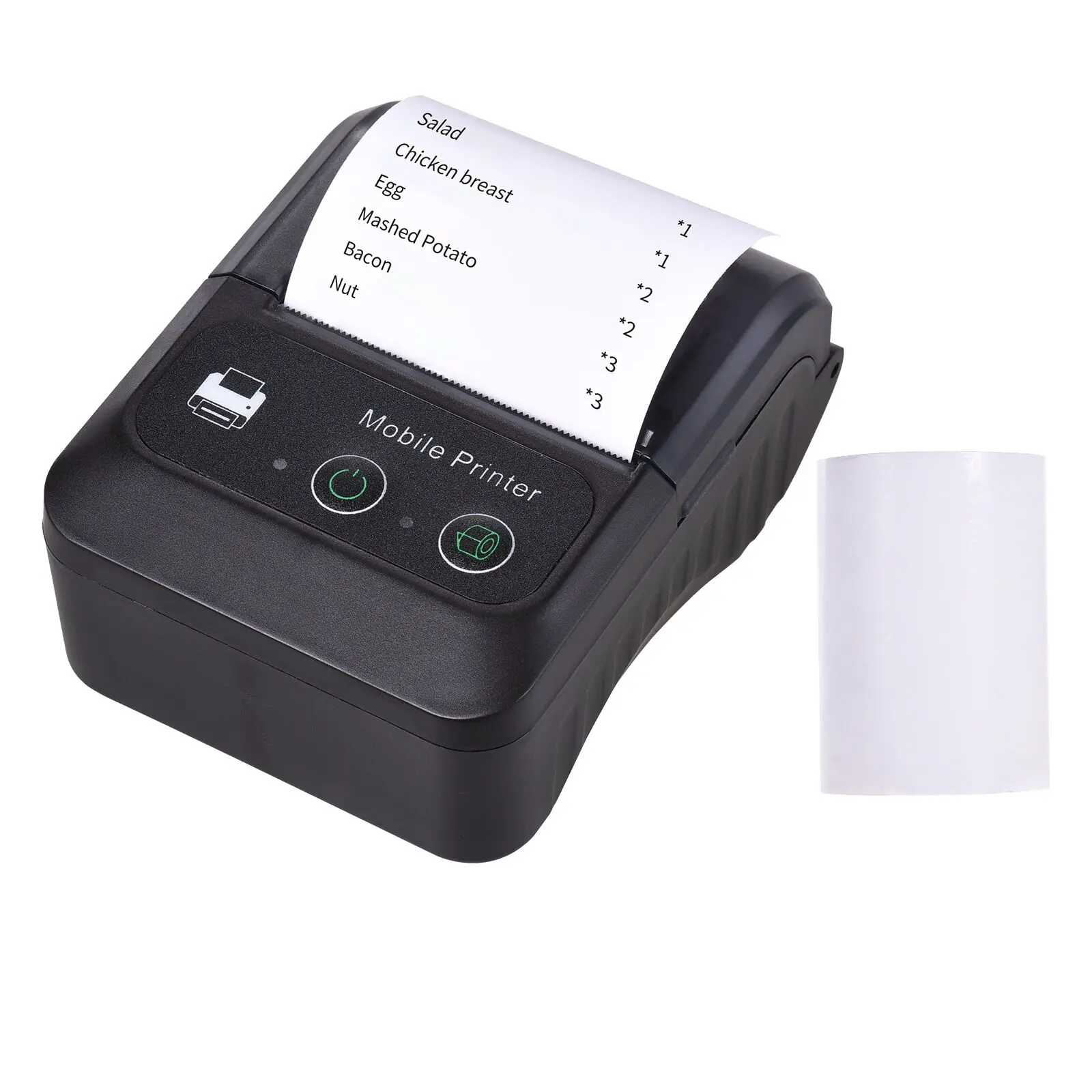 Portable Mini Wireless Thermal Receipt Printer 58mm 2 inches Bill Tickect BT  Printing POS Machine For IOS Android