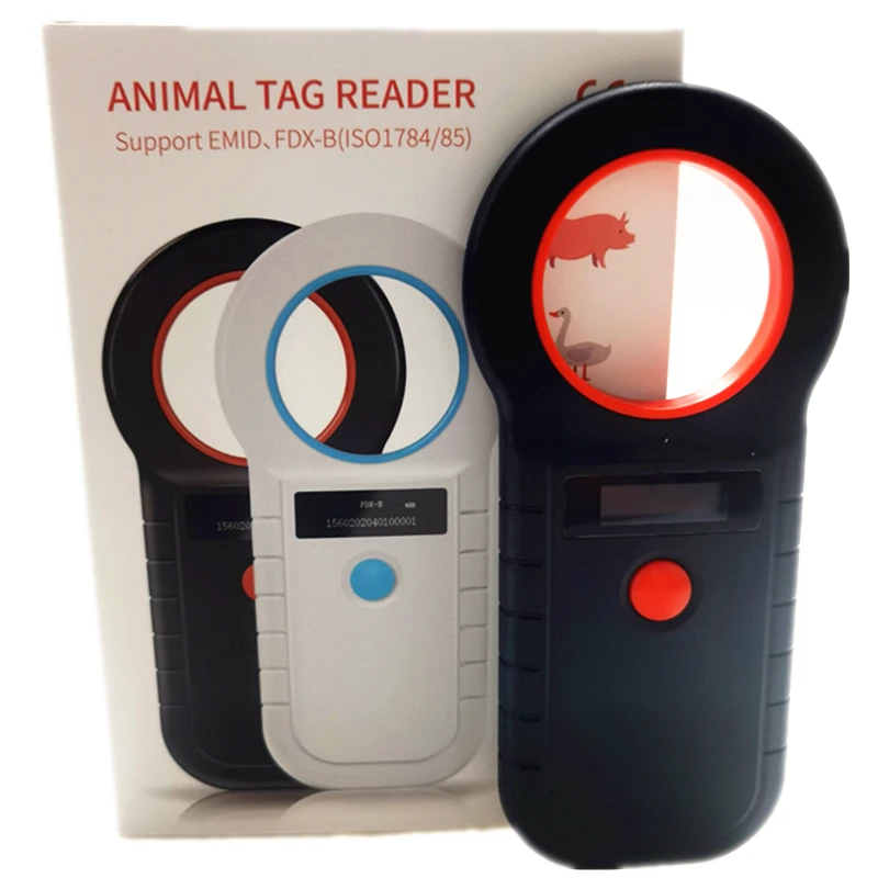 134.2KHz RFID Pet Microchip Scanner ISO11784/5 Handheld Animal RFID Reader for Dogs and Cats