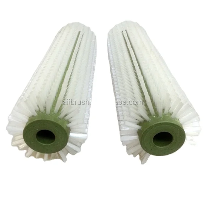 High Quality Fruit Vegetable Cleaning Cylindrical Rotary Nylon Bristle Roller Brushes
