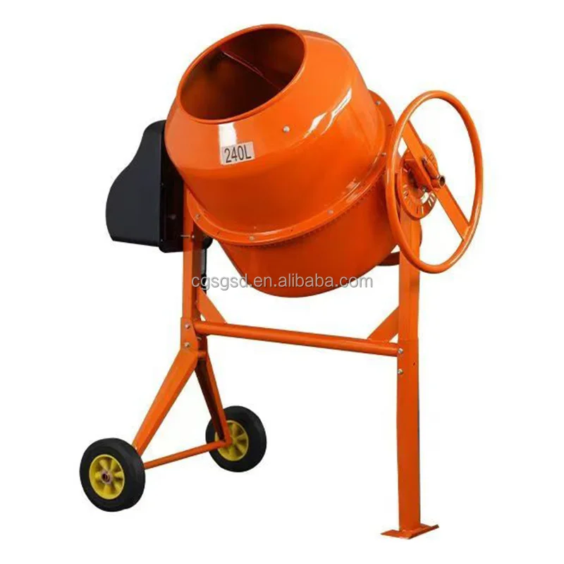 Portable Engineering Construction Compact Electric Motor Concrete Mobile Cement Mixers Machine