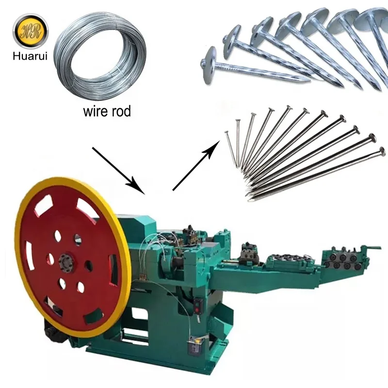 Automatic twisted umbrella head roofing nail making machine Galvanized Roofing Nail Machine price