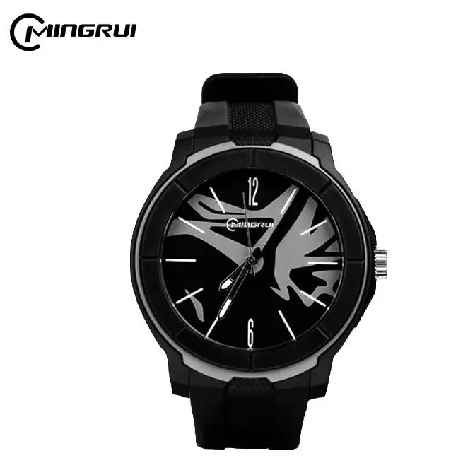 MINGRUI Sport Watches Teenagers Quartz Clocks Student Waterproof Wristwatch Men Black Time Luminous Hands Boy Handclock Watch