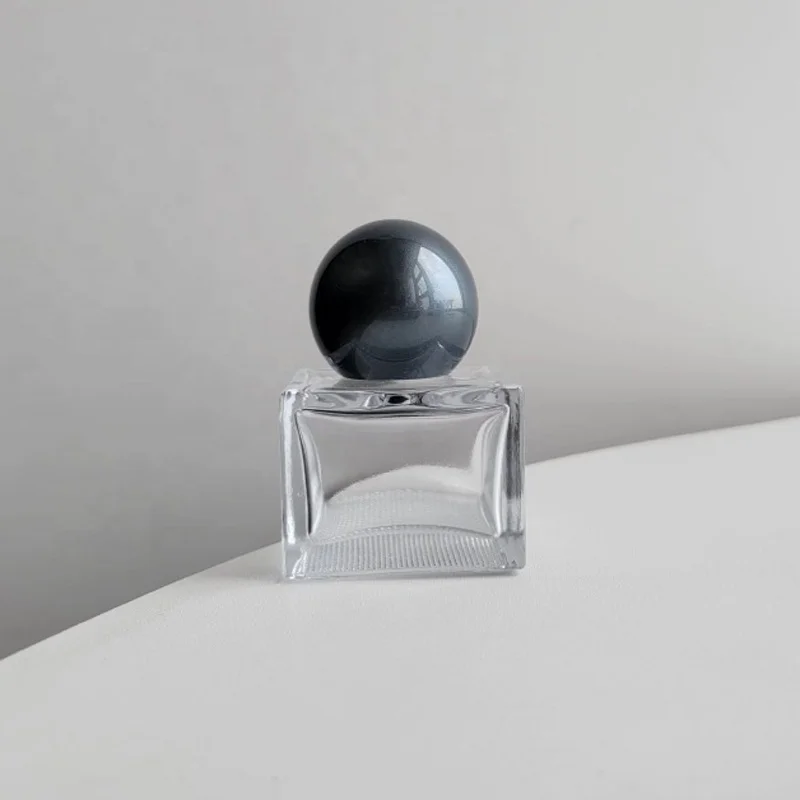 New empty glass perfumes bottles special bottom perfume bottle 30ml unique square perfume bottles