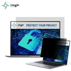 LFD1868 High Clear Privacy Filter Screen Protector for ATM Screen , 72% Transparency Privacy Film for HD LCD Computer Screen