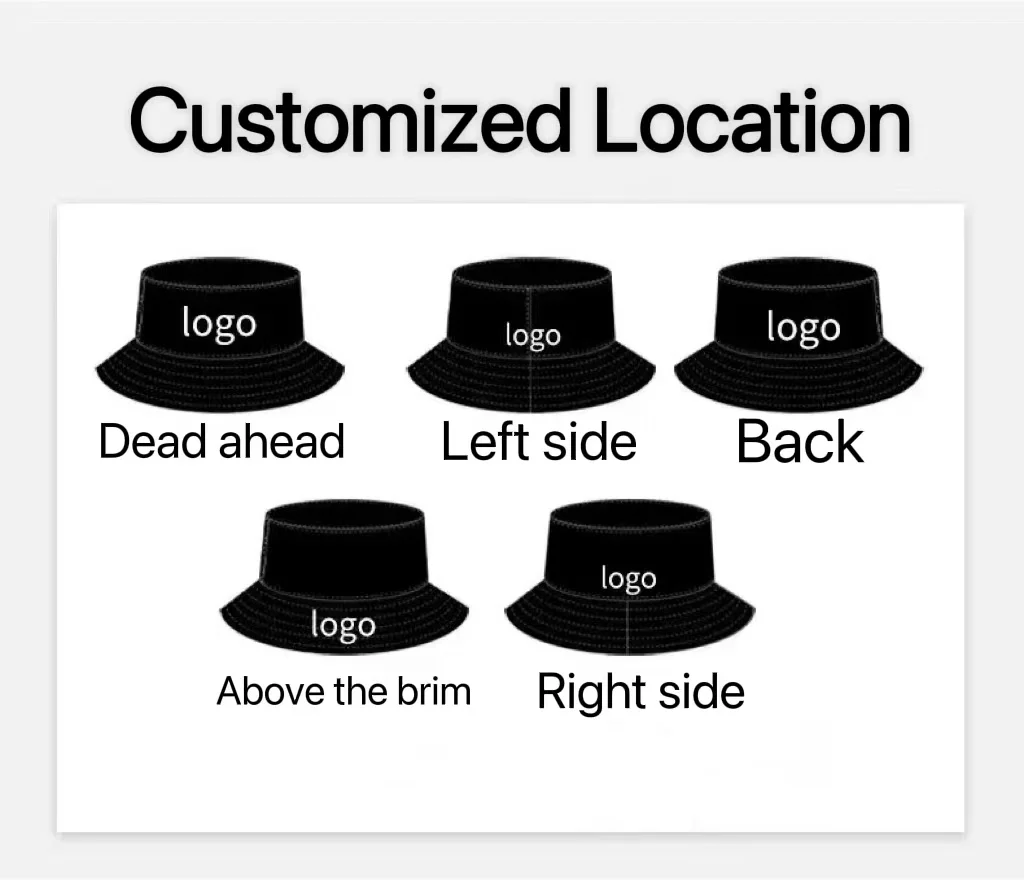 High Quality Cheap Wholesale custom logo Bucket hat