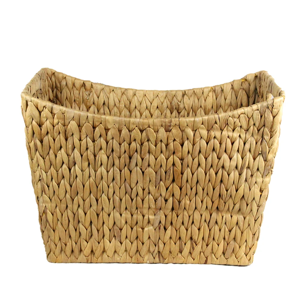 Factory wholesale High Quality  Water Hyacinth Home Decor Storage Basket