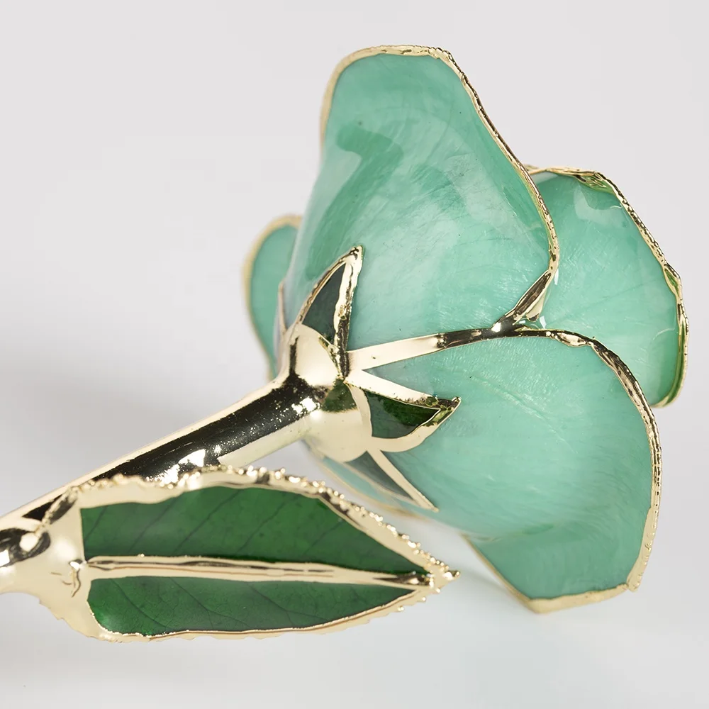 real rose dipped in 24k gold Eternal Rose Flower real preserved rose  preserved fresh flower preserved gold rose