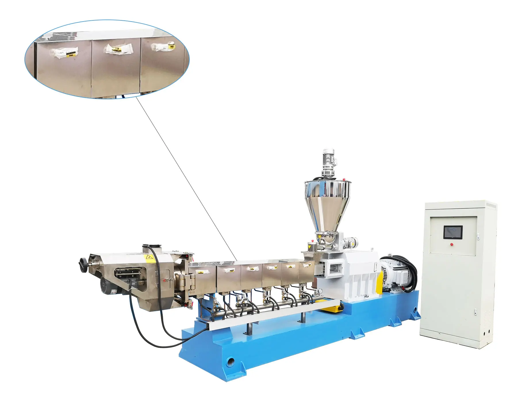 soya chunks / corn snacks making