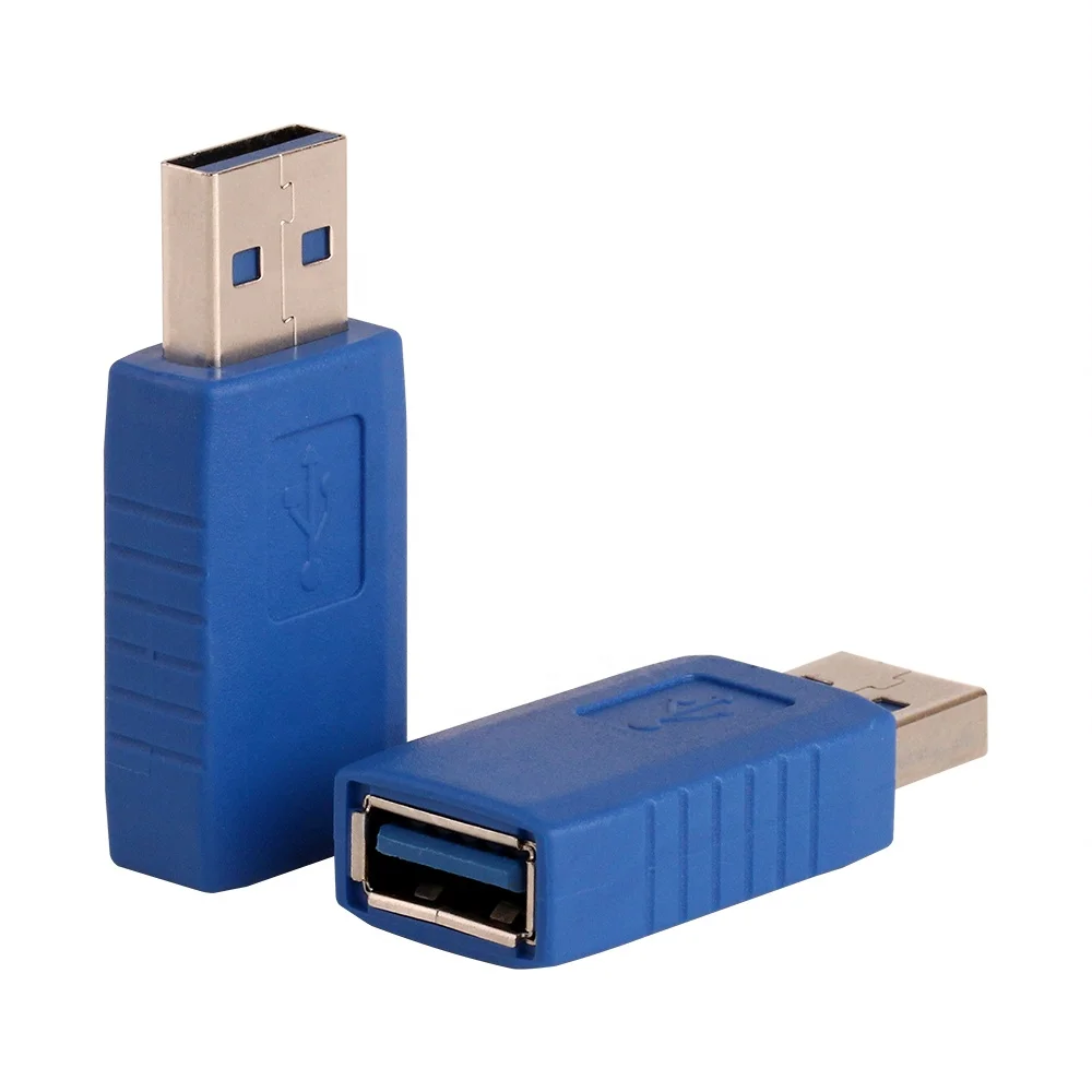 Синий Переходник USB 3 0 A «Папа-мама» для ноутбука и