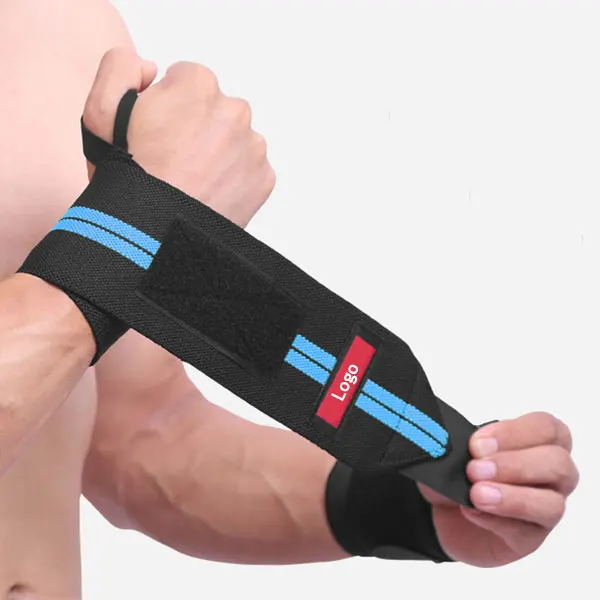 Custom Adjustable Body Building Gym Fitness powerlift Wristband Training Support Straps Belt Workout Weightlifting Wrist Wraps