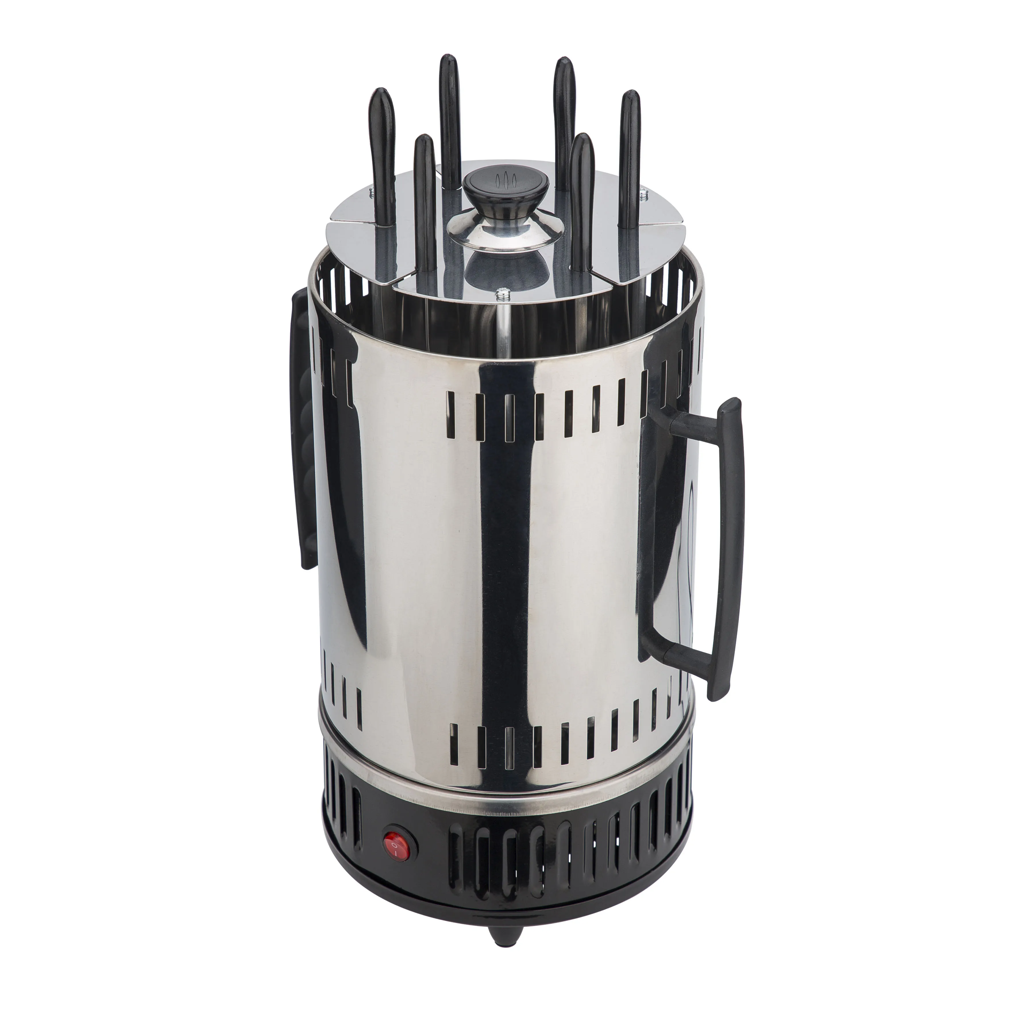 Горячая Распродажа на Amazon. Электрическая Бездымная вертикальная машина из нержавеющей стали для приготовления барбекю, мяса, шашлыков кебаба, гриля, 6 шт.