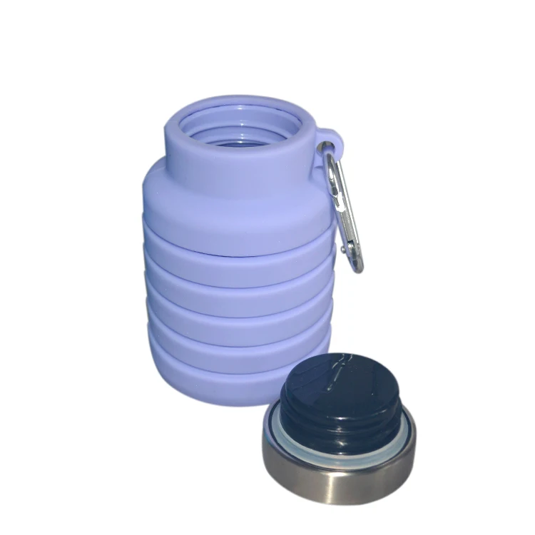 Water Bottle Eco Friendly Sports Silicone Collapsible Water Bottle With Custom Logo foldable water bottle sublimation