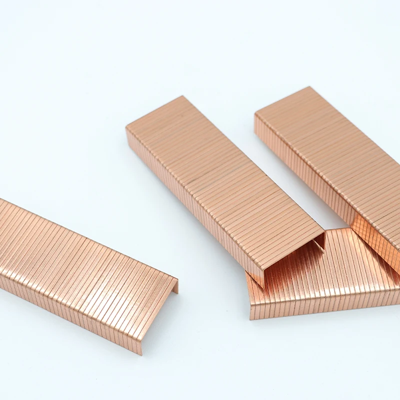 China manufacturer 16Ga Fine Wire Staples 15mm Copper Carton Closing  3515 Staple Pins