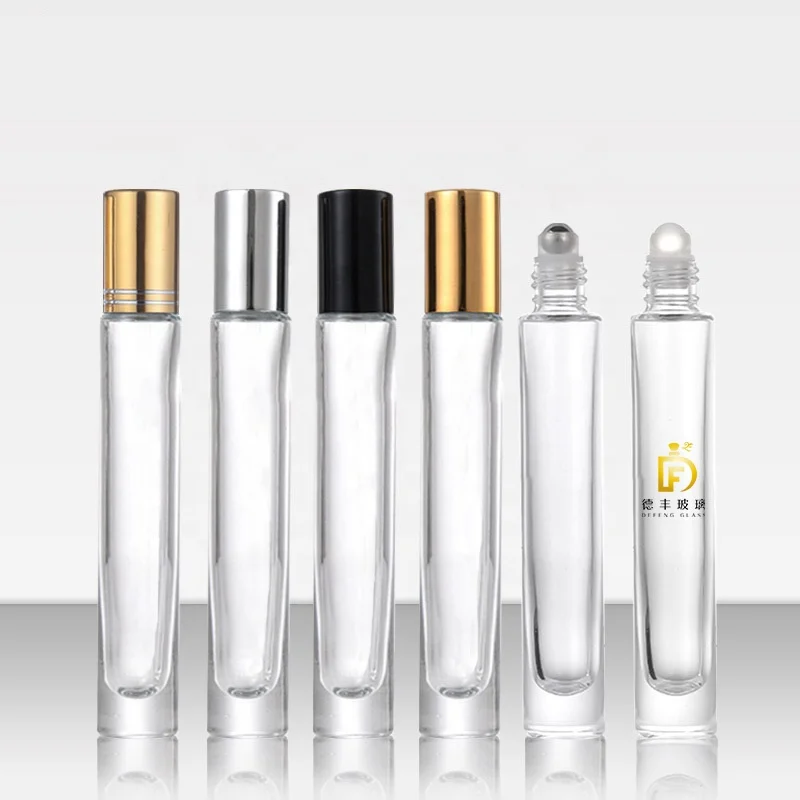 Roll On Travel Size High Quality Parfum Bottle Essence Oil 10ml Glass Roller ball Perfume Bottle