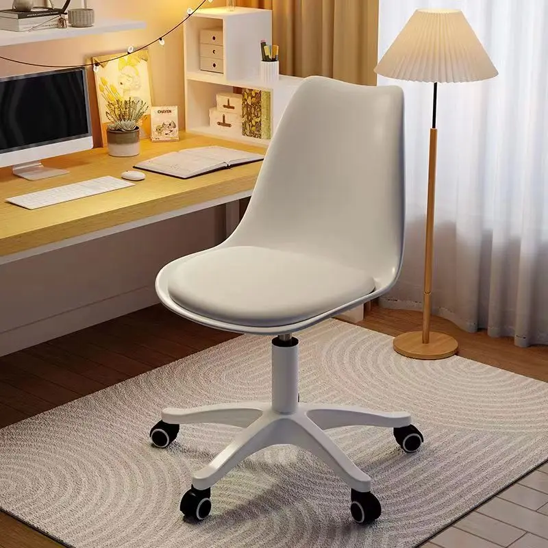 Simple office chair Home desk back stool reception negotiate transparent tulip dining chair