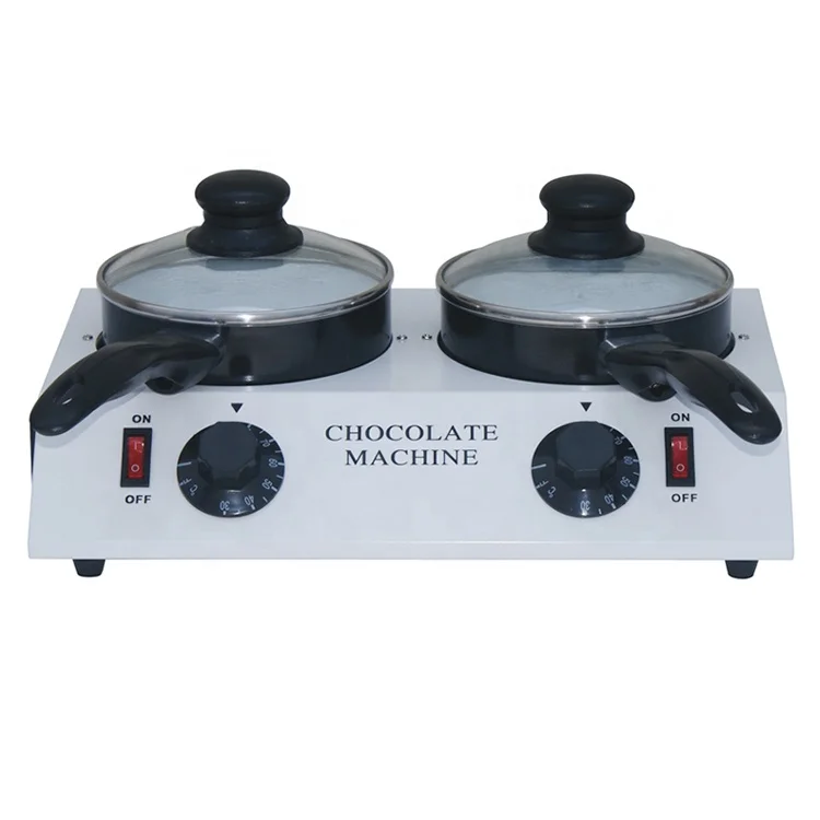 Electric 110v 220v Chocolate Melter Hot Chocolate Melting Tempering Machine Double Pots Capacity