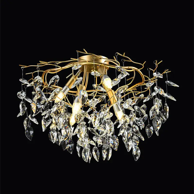 
Bedroom crystal ceiling lights E14 modern crystal ceiling lamp 