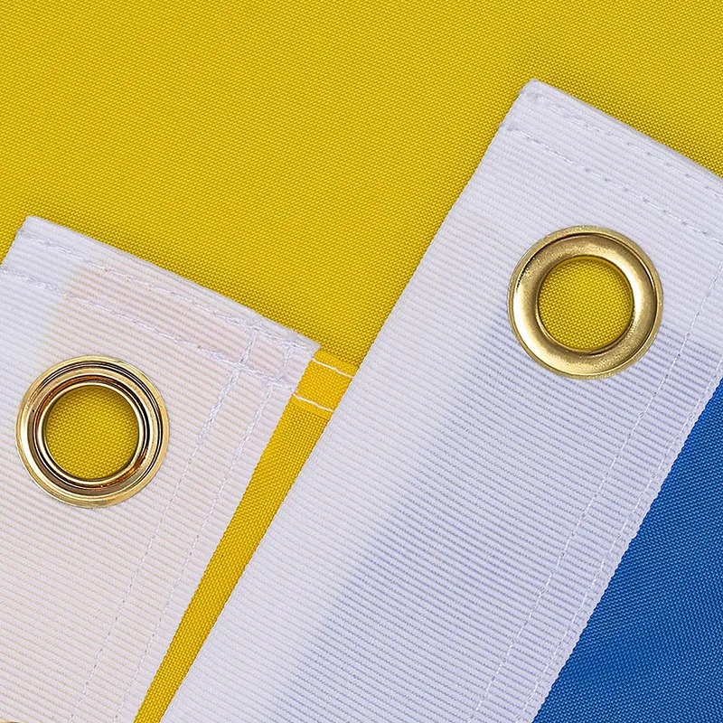 Factory direct ukrainian flag national flag polyester waterproof flag custom festival banner