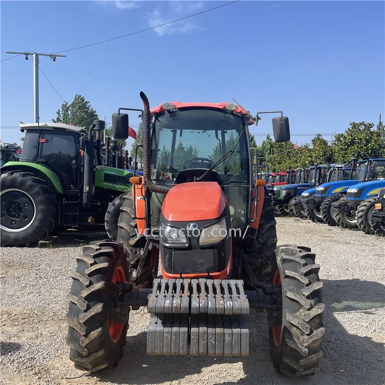 Kubota 95hp 4wd б/у Тракторные колеса запчасти для сельскохозяйственной техники шиномонтажный трактор