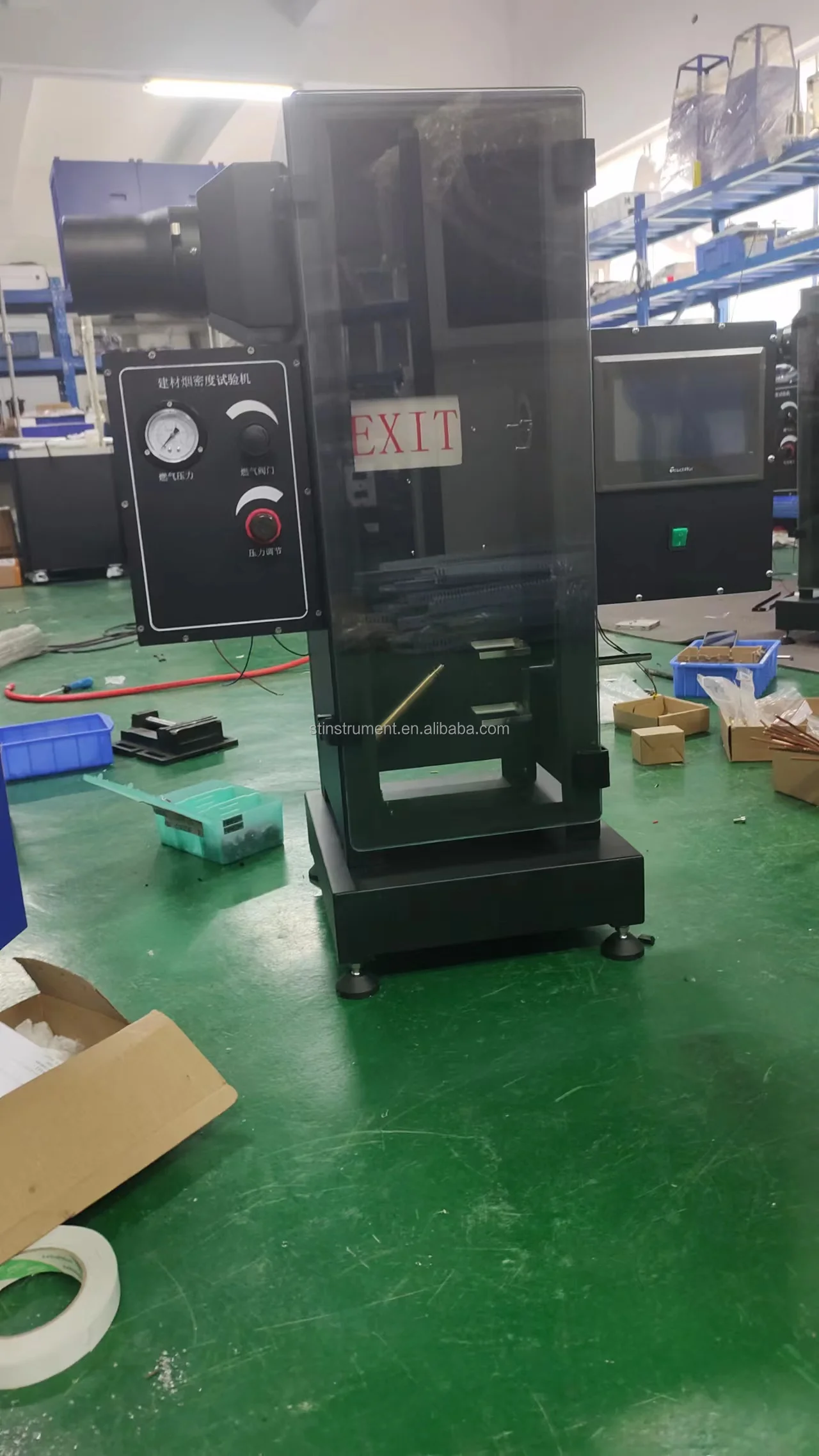 Automation Type Building Material Smoke Density Tester, Building Material flammability tester chamber factory best price