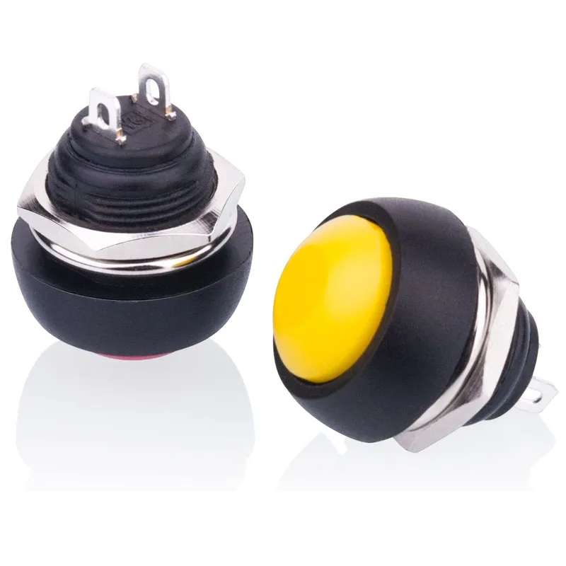12mm Push Button Waterproof Button ON- OFF Momentary Circular Switch