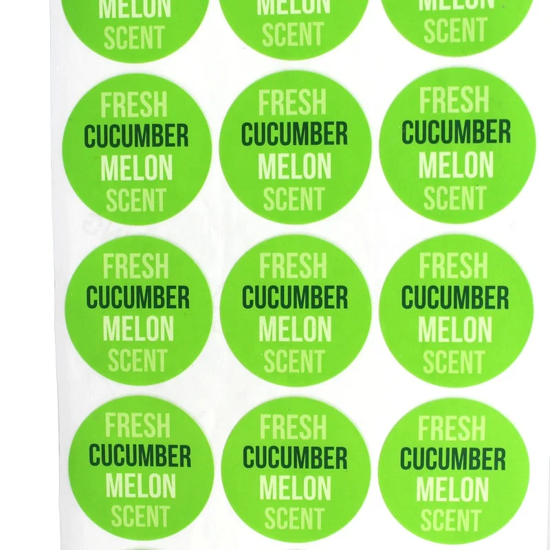 High Quality Custom Smell Round Labels Scratch and Sniff Scented Stickers