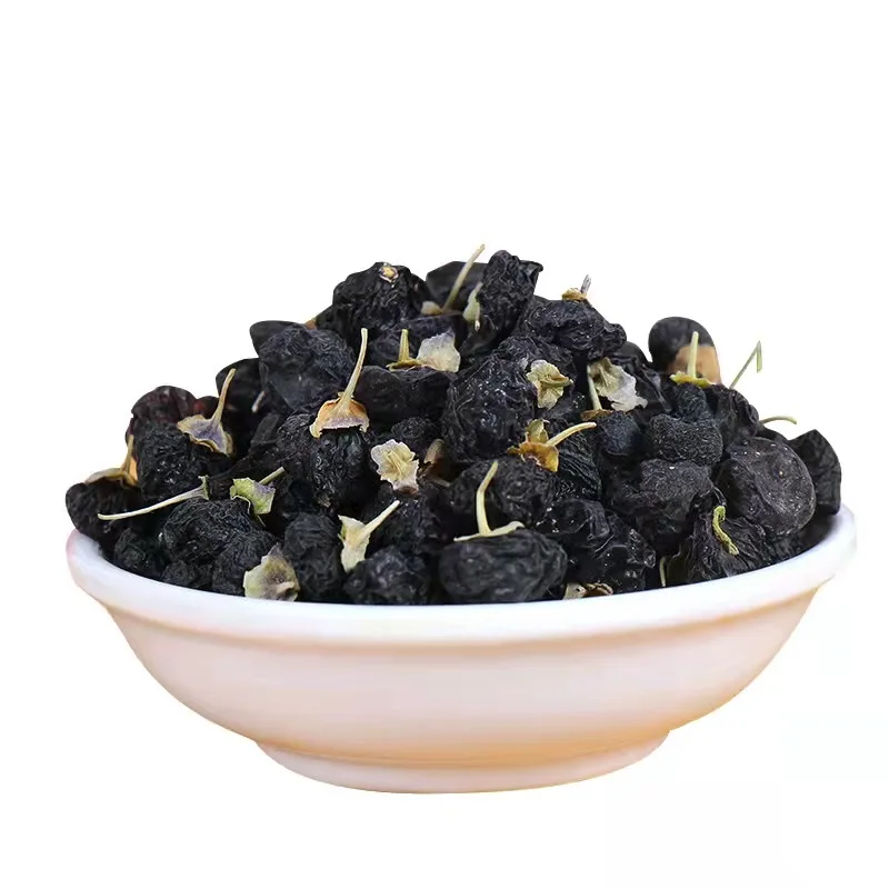 Huaou Wholesale New Crop Goji Berry  Low Price Ningxia Black Goji Berries Tea Black Wolfberry  Goji Berry