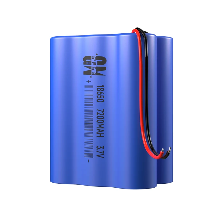 Wholesale 3.7V 7200mah large capacity lithium batteries li-ion rechargeable lifepo4 battery 18650 battery pack