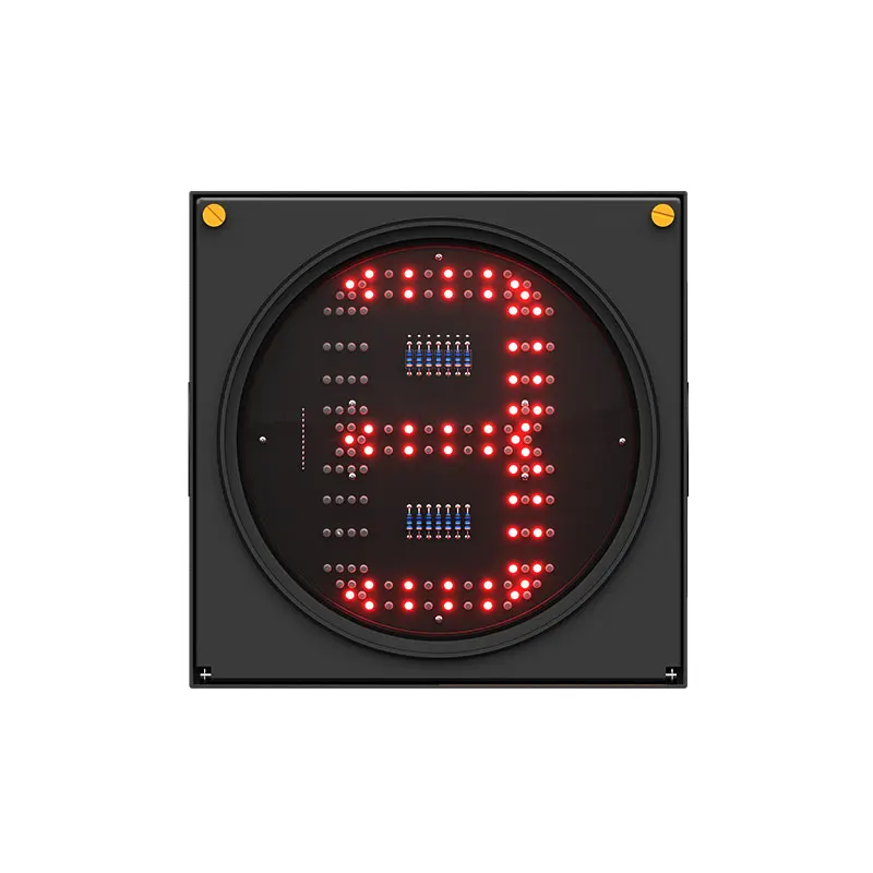 ZGSM 8inch plastic housing road signal 2 digits china led traffic signal