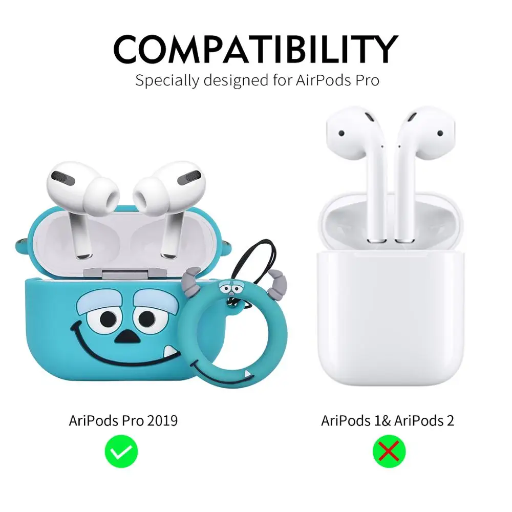 2020 мужской синий дьявол 3D картонный силиконовый чехол для Airpod Pro беспроводной