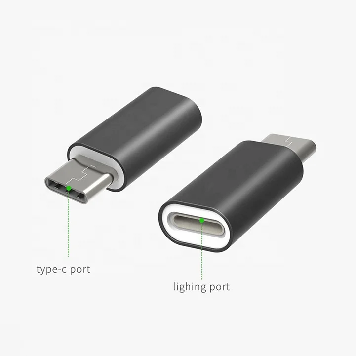 Xput Type C Type-C USB C USB-C Male To 8Pin Lightning Female Adapter Converter