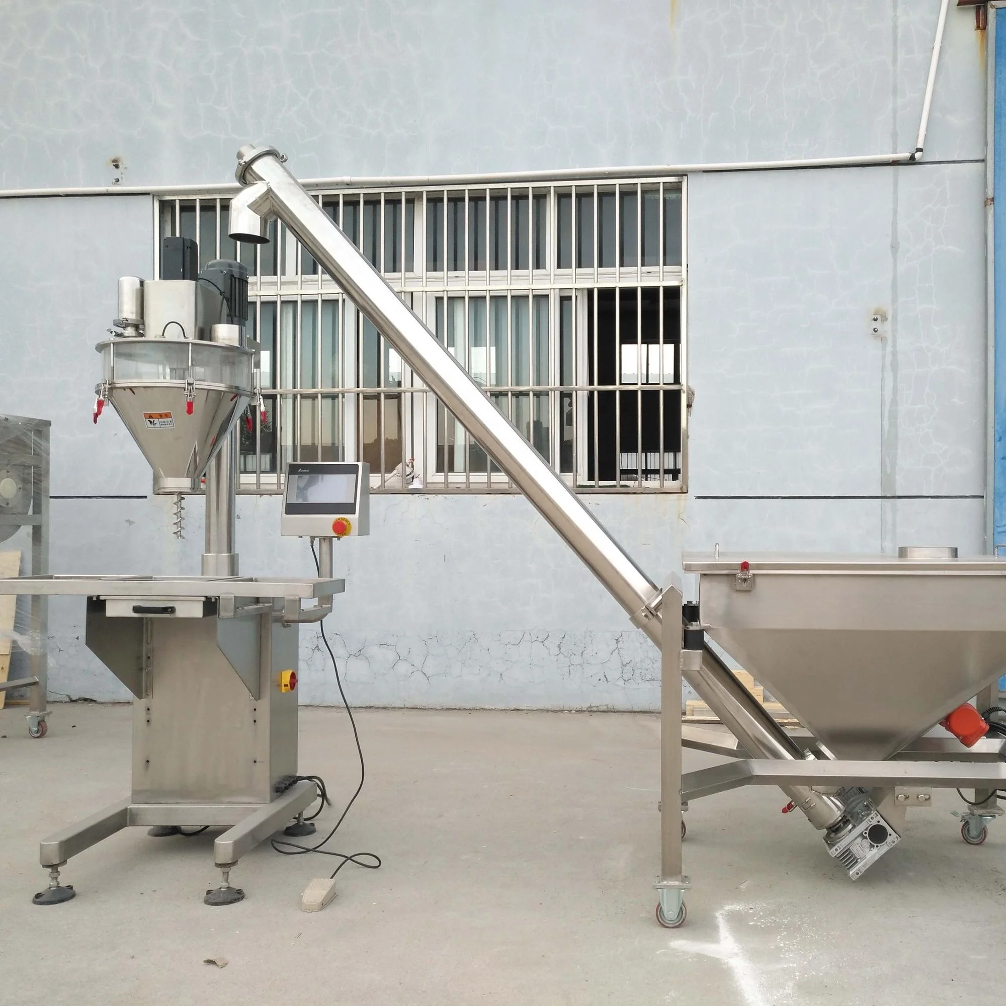 Stable performance and big volume semi automatic industrial coffee powder dispenser